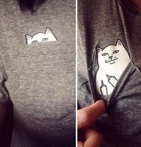 Cute Funny Cat T-Shirt
