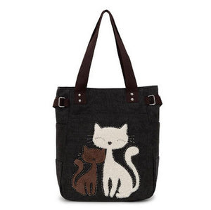 Vintage Sweet Cat Shoulder Bag