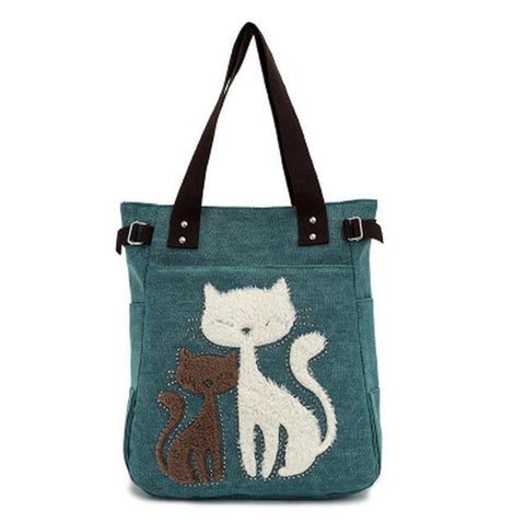 Vintage Sweet Cat Shoulder Bag