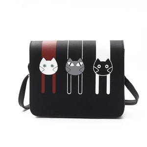 Three-Cats Crossbody Ladies Bag